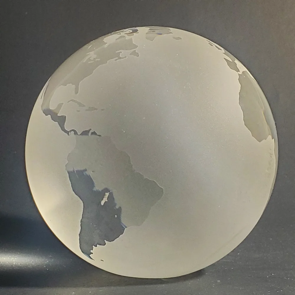 Tiffany & Co Crystal Giftware World Paperweight EUC - Picture 6 of 13